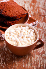 drink with marshmallow