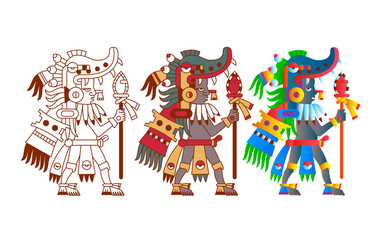 aztec cacao pattern for chocolate package design