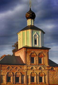 Russian medieval temple. Orthodoxy.