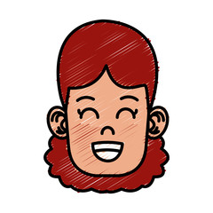 Cute girl cartoon icon vector illustration graphic design