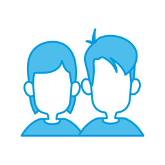 Kids friends cartoon icon vector illustration graphic design