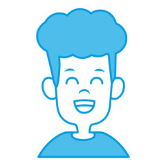 Cute boy cartoon icon vector illustration graphic design