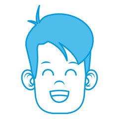 Cute boy cartoon icon vector illustration graphic design