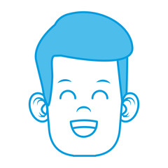 Cute boy cartoon icon vector illustration graphic design