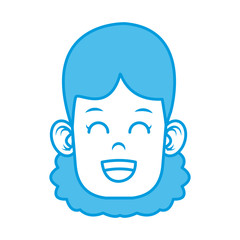 Cute girl cartoon icon vector illustration graphic design