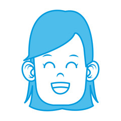 Cute girl cartoon icon vector illustration graphic design