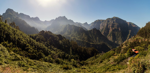 Coastal mountain landscape