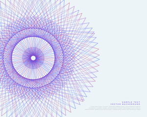 vector lines spirograph vector background