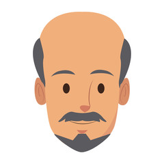 Man face cartoon icon vector illustration graphic design