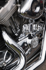 motorcycle shiny details