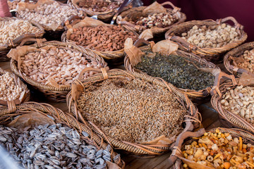 Obraz premium dried fruits and nuts