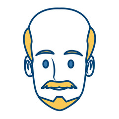 Man face cartoon icon vector illustration graphic design