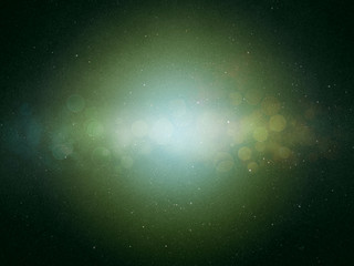 Space Bubbles Abstract Background, Cosmic Stars Vignette Design 