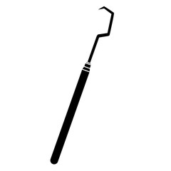 Dental probe tool icon vector illustration graphic design