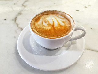 top view of a coffee on table