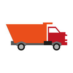 dump truck icon image vector illustration design 
