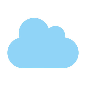 single cloud icon image vector illustration design 