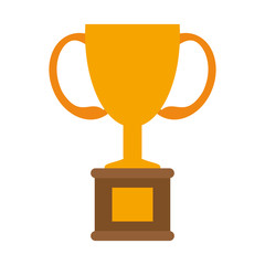 trophy cup icon image vector illustration design 