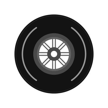 wheel tire icon image vector illustration design 