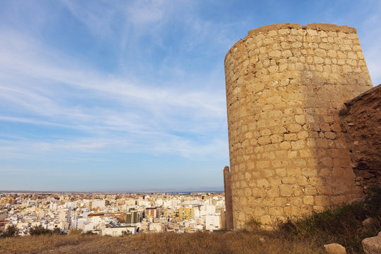 Wall of Jayran and Almeria panorama