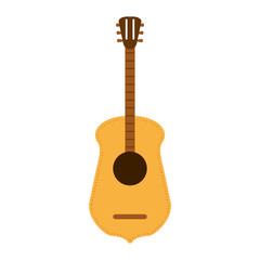 Naklejka premium guitar mexican culture related icon image vector illustration design 