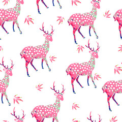 repeated deer pattern