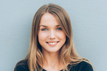 Close up portrait of a beautiful young woman