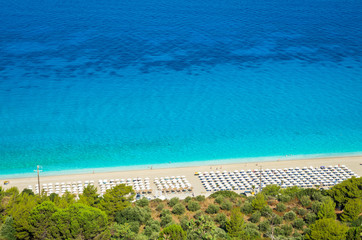 Kathisma Beach, Lefkada Island, Greece. Kathisma Beach is one of the best beaches in Lefkada Island in Ionian Sea