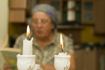 Two Shabbat Candles