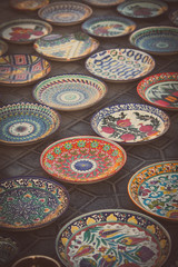 Uzbekistan traditional plates