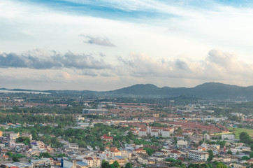 Obraz premium City Hill View