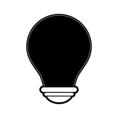 Obraz premium regular lightbulb icon image vector illustration design black and white