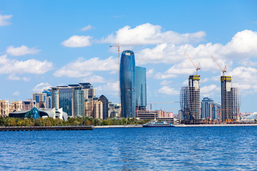 Obraz premium The Baky skyline view