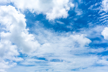 blue sky for background.