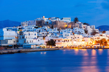 Naxos island aerial view