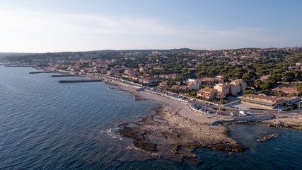 Naklejka premium Corniche de Sausset Les Pins