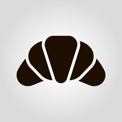Croissant isolated flat vector icon