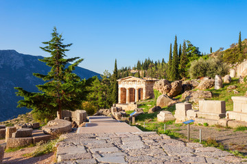 Fototapeta na wymiar Delphi ancient sanctuary, Greece