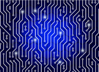 circuit and hexagon background technology, abstract technology concept background, vector illustration