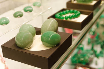 Jewelry made of malachite