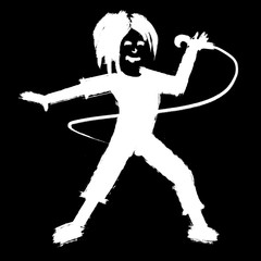 singing woman illustration