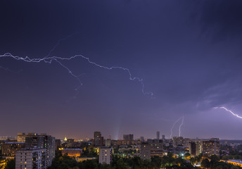 Lightning over Moscow