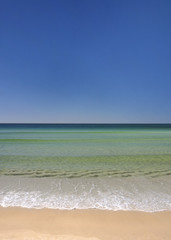 Gulf sand and water
