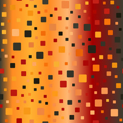 Glowing rounded square pattern. Seamless vector background