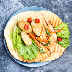 vegetarian tortilla dish