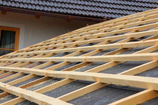 Dach ohne Dachplatten
