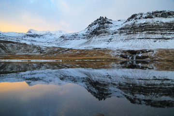 Kirkjufellsfoss Reflection