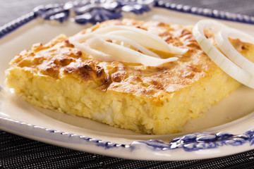 Soup from paraguay with white corn