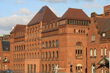 architektonisches Detail in der Speicherstadt in Hamburg