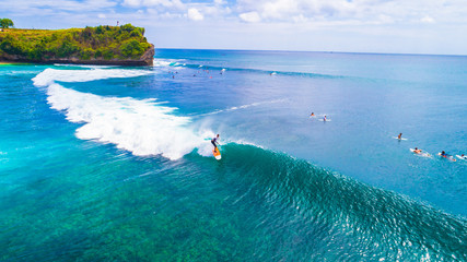 Surfers. Balangan beach. Bali, Indonesia. - obrazy, fototapety, plakaty